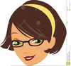 Brown Haired Girl Clipart Image