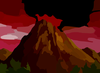 Pacific Northwest Volcano Eruption Vector Colour Contrast Enhance Image
