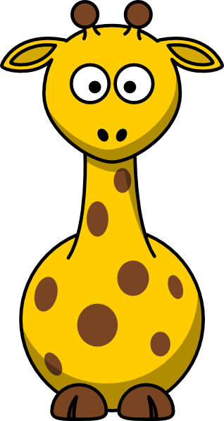 Cartoon Giraffe Clip Art at Clker.com - vector clip art online, royalty  free & public domain