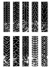Motorcycle Tire Tracks Clipart Image