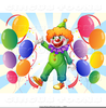 Clown And Balloon Clipart Image