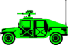 Green Hummer Clip Art