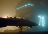Early Morning Fog Sets Across The Flight Deck Of The Aircraft Carrier Uss Carl Vinson Image