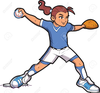 Clipart Of Girls Playing Softball Image