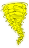 Tornado Logo - Yellow Clip Art