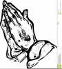 Praying Hands Clipart Black And White Image