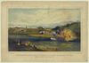 Explosion Of The Alfred Thomas At Easton Pa. March 6th 1860  / Sketch From Nature By J. Queen ; Printed In Oil Colors By P.s. Duval & Son, Phila. Image