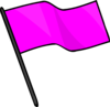 Pink Flag Clip Art