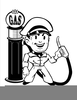 Old Gas Pump Clipart Image