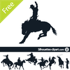 Free Cowboy Silhouette Clipart Image