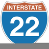 Interstate Road Sign Clipart Image