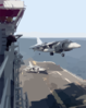 The Air Boss Watches As The Last Av-8b  Harrier  From Helicopter Medium Squadron Two Six Six  (hmm-266) Lands On Board Uss Nassau  Following A Strike Mission Into Kosovo. Clip Art