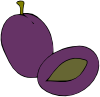 Plum Fruit Food Clip Art