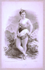 [woman In Burlesque Costume In Front Of Rocky Outcrops] Image