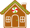 Free Gingerbread Houses Clipart Image