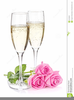 Free Clipart Of Champagne Glasses Image