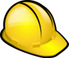 Yellow Construction Hardhat  Clip Art
