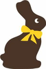 Clipart Chocolate Easter Bunny Image