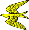 Flying Yellow Bird Clip Art