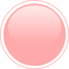 Glossy Peach Circle Button Clip Art