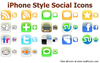 Iphone Style Social Icons Image