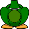Green Duck Body Clip Art