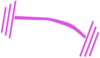 Purple White Dumbbell Clip Art