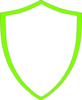 Neon Green Crest  Clip Art