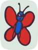 Red Butterfly Clip Art