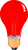 Red Bulb Clip Art