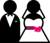 Bride & Groom Clip Art