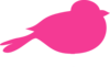 Hot Pink Bird Clip Art