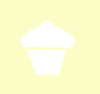 Yellow And White Cupcake Clip Art