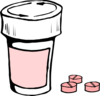 Pink Medication Clip Art