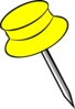 Pin Yellow Clip Art