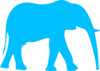 Elephant Blue Clip Art