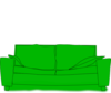 Green Couch Clip Art