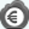 Free Grey Cloud Euro Coin Image