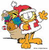 Merry Christmas Cat Clipart Image