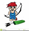 Clipart Boy Bow Arrow Image