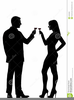 Clipart Couple Drinking Wine Image