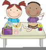 Kids Lunch Clipart Image