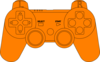 Ps3 Controller Orange  Clip Art