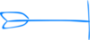 Embedded Blue Arrow Tail Right Clip Art
