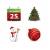 Christmas Magic Icons Set 4x32 Preview Image
