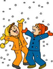 Free Animated Snowing Clipart Image