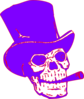 Skeleton Purple Red Clip Art