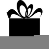 Gift Box Clipart Black And White Image