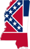 Px Flag Map Of Mississippi Image