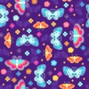 Butterfly Seamless Repeat Pattern Vector Illustration Image